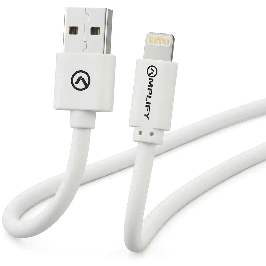Amplify Lightning Charging Cable for iPhone & iPad - White
